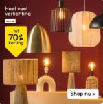 Tot 71% + 10% extra korting op verlichting bij Leen Bakker