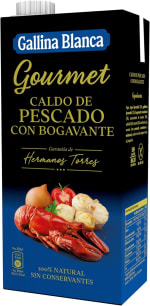 4 unidades Gallina Blanca Caldo Gourmet Pescado con Bogavante 1L por 6.81€