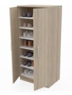 Armario zapatero 2 puertas, mueble auxiliar por 51,88€