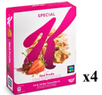 4 Paquetes de Kellogg's Special K Frutos Rojos 300g por 9.87€