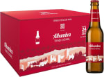 24 botellines Alhambra Tradicional, Cerveza Lager Suave 25 cl por 8.88€