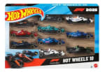 Mattel Hot Wheels paquete de 10 autos F1 por $379 en Walmart