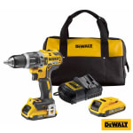 DEWALT Brushless Hammer Drill Driver Kit - Includes 2 X 2 Ah Batteries With Kit Bag &