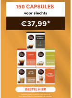 5 XL dozen Dolce Gusto voor €37,99 bij Dolce Gusto