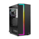 NOX Infinity Gamma Semitorre ATX ARGB, cristal templado, ventilador 120mm por 24.99€