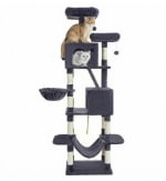 Arbre à chat Joyfurnos Savic - hauteur 206 cm, avec 13 griffoirs à 37,99€