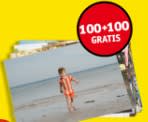 100 + 100 gratis op fotoafdrukken bij Kruidvat