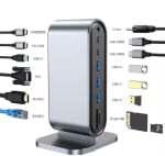 Hub USB-C de Alta Calidad 12 en 1 Estación de Acoplamiento por 15.66€