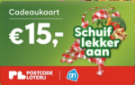Gratis AH cadeaukaart van €15 bij Postcode Loterij