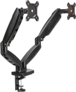 Amazon Soporte dos monitores amortiguador gas, ajustable hasta 27 pulgadas por 25,26€