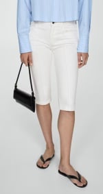 Jeans slim capri costuras decorativas por 1.99€