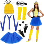 Minions disfraz amarillo de 7 piezas para adultos por 14.92€