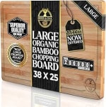 Deer & Oak - Large Cutting Board 38 x 25 x 2cm, Pre-Oiled - With Voucher - Selected