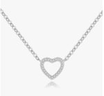 Collier Cadeau Femme, Argent Sterling 925 Coeur Bijoux Pendentif à 14,99€