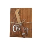 Set de tabla para quesos con cuchillo y diseño "Cheesy" por 3.99€
