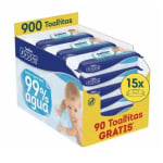 Dodot 99% Aqua Toallitas Bebé 15 Paquetes De 60 Unidades = 900 Toallitas por 23.18€