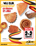 2+2 gratis op koffiekoeken bij Jumbo op 21/07/2026