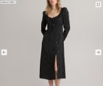 Robe longue jacquard, manches longues à 13,99€