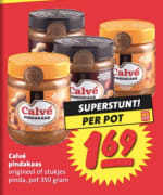 Calvé Pindakaas 350 gram voor €1,69 bij Nettorama