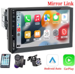 Radio de coche 1 Din Carplay Android Auto reproductor Multimedia HD 7'' por $31.700