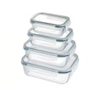 Bloom set 4 fiambreras borosilic rectangulares por 12,84€