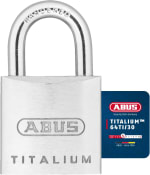 ABUS Titalium AB64TI/30 Padlock – Silver/Grey, 30mm