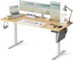 SONGMICS Elektrisch in hoogte verstelbaar bureau, 160 x 70 x (72-120)cm, voor €98,99