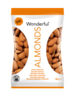 Naturelles ou Emondées grillées salées Le sachet de 140g AMANDES WONDERFUL à 3,99€