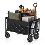 Songmics 90L Foldable Camping Trolley (Ink Black / Slate Grey / Midnight Blue) W/Cod