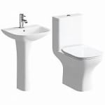 Smooth Y Square Basin & Toilet Set Deal for £129 at Screwfix