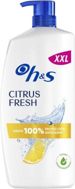 H&S Citrus Fresh Champú Anticaspa para Pelo Graso Aroma a Cítricos, 1L por 7.66€