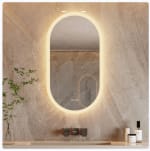 Miroir lumineux de salle de bain 80x50cm Luvodi à 121,99€