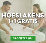 1+1 gratis op hoeslakens bij Koopjedeal