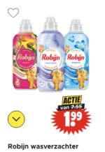 Alle Robijn wasverzachter voor €1,99 bij Dirk