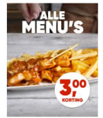 €3 korting op alle menu's bij Kwalitaria