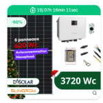 Kit solaire 3720 Wc Biverre Bifacial DAS Solar Sungrow à 934,90€