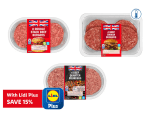 15% off British Beef Burgers ( 4 Smash Burgers 340G - £2.45 / 8 Double Stack Burgers