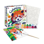 Panda Rojo y Shiba Set de pintura por números con 2 láminas 22x22 cm por 4.99€