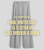 15% extra korting op sale broeken & denims bij Someday.