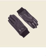 Gants en cuir noir homme à 11,99€