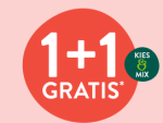 1 + 1 gratis op diverse geselecteerde artikelen bij Holland & Barrett