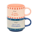 Set 2 tazas Mr Wonderful: Te tengo más ganas que al café de las mañanas por 6,50€