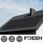 Fresh Solar 8.1kW Solar PV System [18 Panels] with 5.18kW Fox Battery - Fully Instal