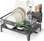 SONGMICS Escurreplatos, Encimera de Cocina, Giratorio 360° por 17.99€