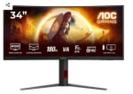 AOC CU34G4 Monitor Gaming 34 Pulgadas UWQHD Curvo por 219€