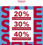 Tot 40% extra stapelkorting op de sale van Takko Fashion