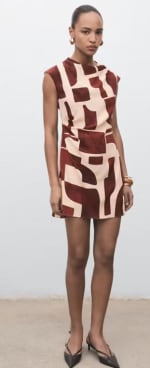 Vestido estampado cuello drapeado por 6.99€