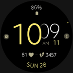 Battery v5 minimal watch face voor Android gratis