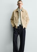 Veste en jean homme col combiné à 8,39€