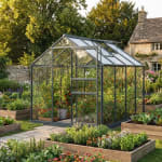 Serre de jardin en aluminium anthracite et verre trempé Green Protect à 679€